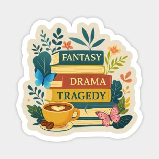 FDT Fantasy Drama Tragedy Books – Subtle Funny Anti-Trump Bookish Magnet