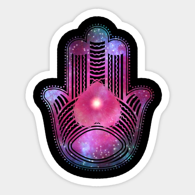 Cosmic Hand Spiritual Buddha Zen - Chakra - Sticker