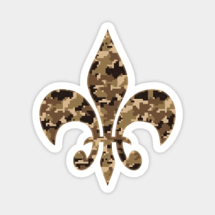 Digital CAMO Fleur Del Lis NOLA New Orleans Magnet