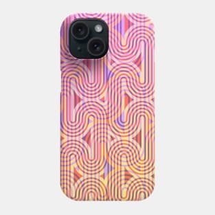 Colorful waves pattern Phone Case