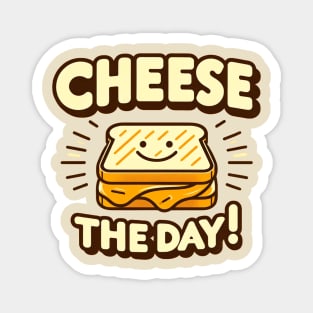 Cheese the Day! - Retro Grilled Cheese Delight Magnet