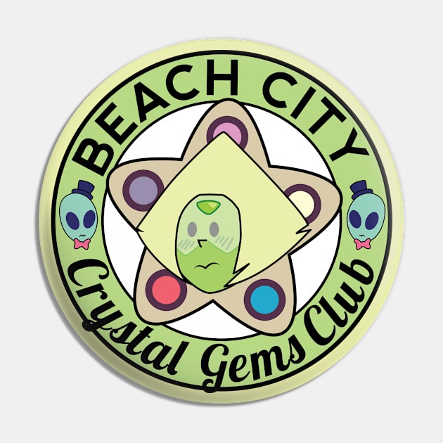 Beach City Crystal Gems Club - Green Pin by andsteven