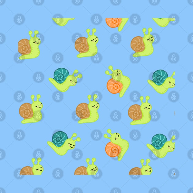 Cute snails pattern by Lizzamour