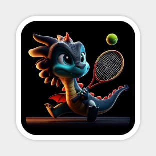 Rufie the Dragon - Tennis #18 Magnet