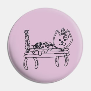 Badly Drawn Cat Pin