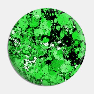 Paint Splatter Green Pin