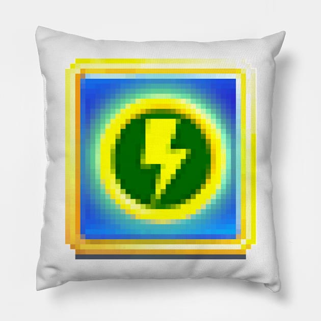 Lightning Shield Sprite Pillow by SpriteGuy95