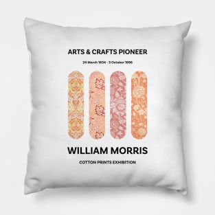 William Morris Textile Pattern, Cotton Prints Exhibition, Arts And Crafts Pioneer Pillow