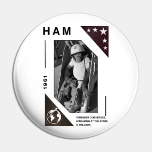 Ham: The First Great Ape in Space Pin