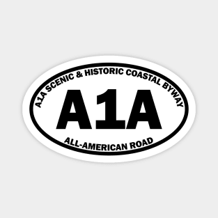 A1A Scenic & Historic Coastal Byway All-American Road oval Magnet