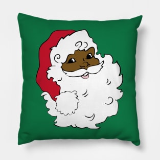 Afro Santa Claus Black Girl Magic Ugly Christmas Pillow
