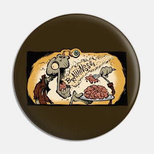 Table Manners Zombie Pin