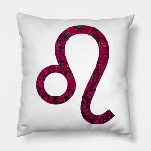 Paisley Leo Zodiac Sign Pillow