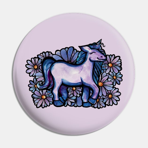 Purple Unicorn Pin by bubbsnugg