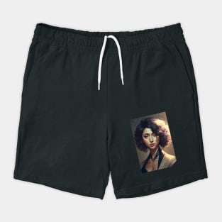 Effortlessly Beautiful: The Allure of a Girl with Short Wavy Hair Shorts