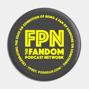 Fandom Podcast Network Yellow Pin