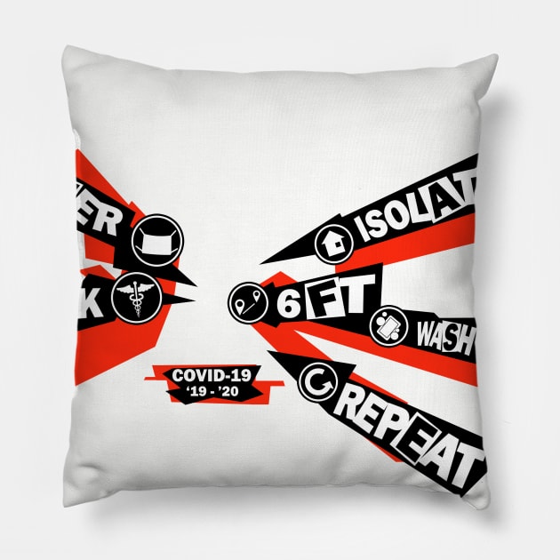 Real Life Battle Menu (COVID) Pillow by tdwright3