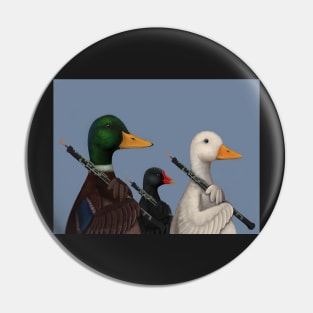 Duck, Goose and Moorhen Oboe Trio Pin