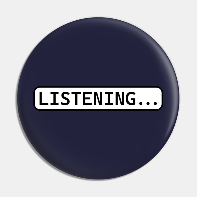 Listening Pin by N1L3SH