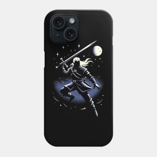 Monster Slayer Silhouette by Moonlight - Dark Fantasy Phone Case