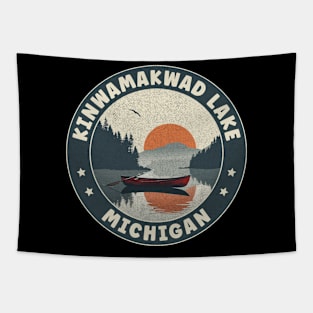 Kinwamakwad Lake Michigan Sunset Tapestry