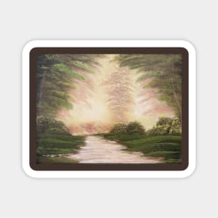 Tranquil Wooded Stream Magnet