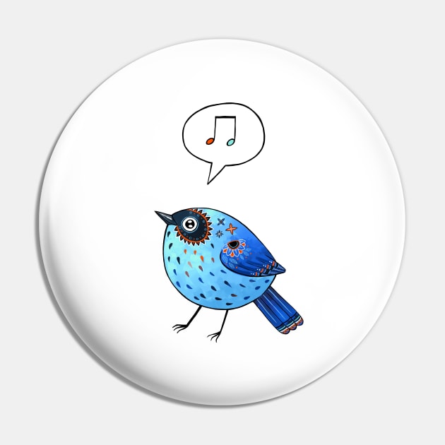 Blue Bird Pin by Freeminds