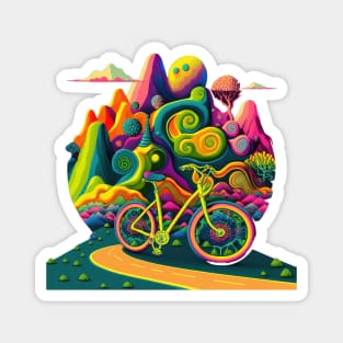 Bicycle Day 1943 | Colorful Psychedelic Art Magnet