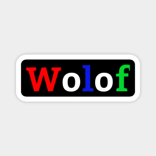 Wolof Gambia Flag Colours Magnet