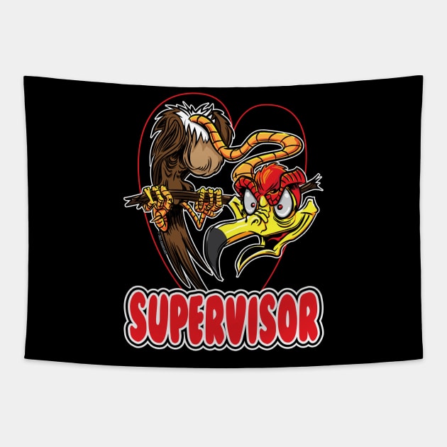 Supervisor Buzzard Tapestry by eShirtLabs