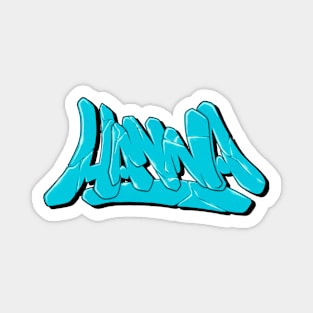 Hanna - graffiti name Magnet