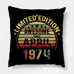 1974 birthday Pillow