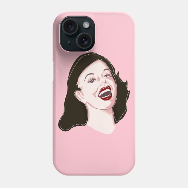 Happy Housewife with outline Phone Case by InkedMink