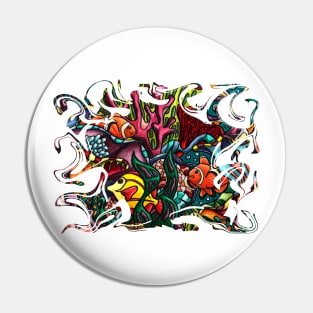 Coral reef fish Pin