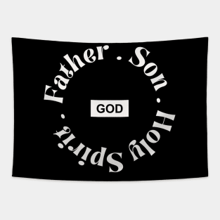 GOD. Father. Son. Holy Spirit Tapestry