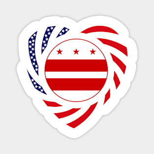 DC Murican Patriot Flag Series (Heart) Magnet