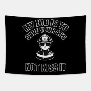 fire fighter design Tapestry