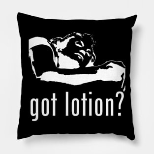 Got Lotion? Buffalo Bill (White) Pillow