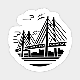 Black bridge Magnet