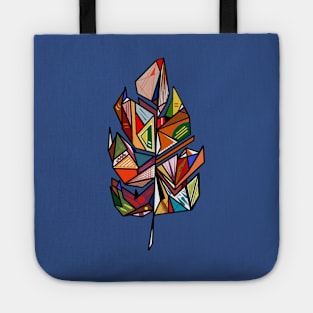 Colorful feather Tote