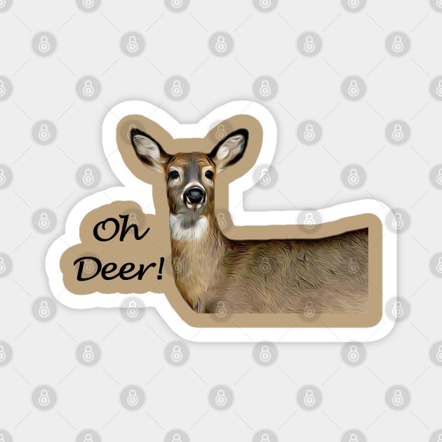 Oh Deer! Magnet by MaryLinH