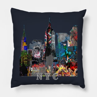 New York City Graffiti Pillow