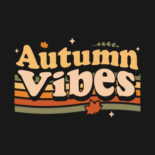Autumn Vibes 70s Fall Lover Retro Vintage T-Shirt
