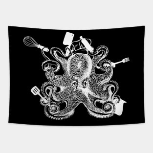 Octopus Chef Tapestry