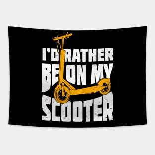 Motorized Electric Kick Scooter E-Scooter Rider Tapestry