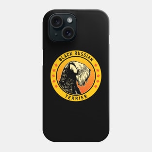 Black Russian Terrier Dog Portrait Phone Case