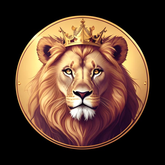 Regal Lion with Crown no.7 by Donperion