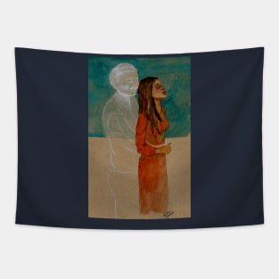 Spiritual Ghost Hug Tapestry