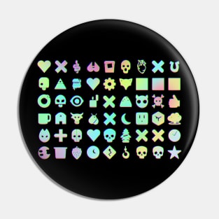 Love Death + Robots [Complete episodes icons and symbols] [hologram style] Pin