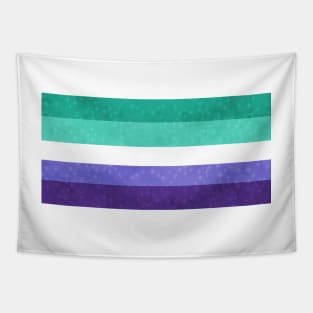 Shimmer Gay Man Pride Flag Tapestry